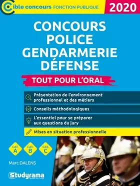 Couverture du produit · Concours Police Gendarmerie Défense 2020-2021