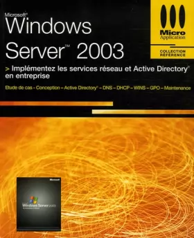 Couverture du produit · Windows Server 2003