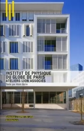 Couverture du produit · Institut de physique du globe de Paris/Ateliers Lion associés