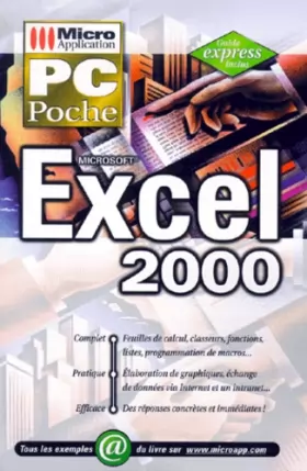 Couverture du produit · PC poche Excel 2000