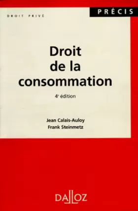 Couverture du produit · Droit de la consommation, 4e édition.