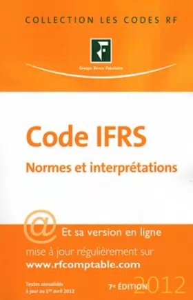 Couverture du produit · Code IFRS 2012 - Normes et interprétations