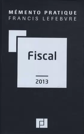 Couverture du produit · Memento fiscal 2013