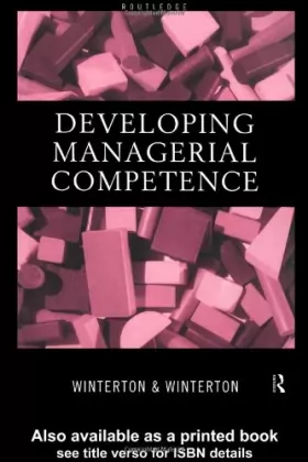 Couverture du produit · Developing Managerial Competence