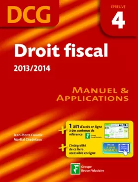 Couverture du produit · DROIT FISCAL EPREUVE 4 DCG