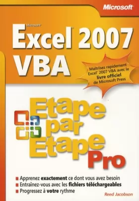 Couverture du produit · Excel 2007 VBA - Livre+compléments en ligne