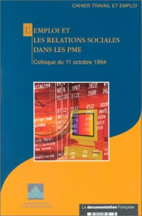 Couverture du produit · L'emploi et les relations sociales dans les PME: Colloque du 11 octobre 1994