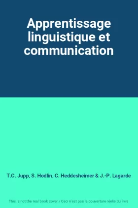 Couverture du produit · Apprentissage linguistique et communication