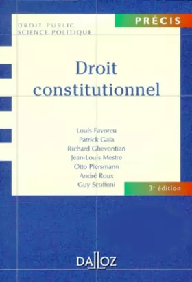 Couverture du produit · Droit constitutionnnel, 3ème édition