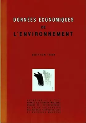 Couverture du produit · Donnees economiques de l'environnement 1989