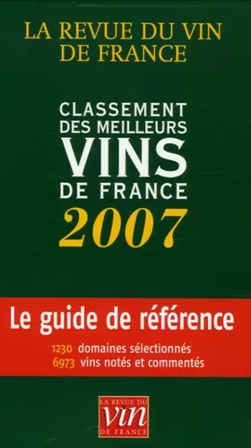 Couverture du produit · Classement des meilleurs vins de France