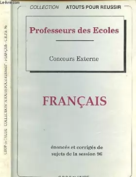 Couverture du produit · Français : Sujets de la session 1996 (Atouts pour réussir)