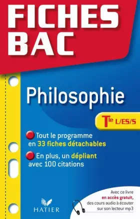 Couverture du produit · Philosophie Tle L/ES/S