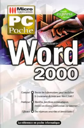 Couverture du produit · PC poche Word 2000