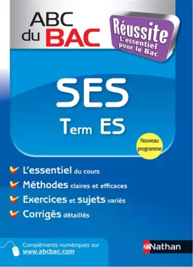 Couverture du produit · ABC du BAC Réussite SES Term ES