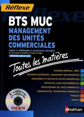 Couverture du produit · Management des unités commerciales BTS MUC : Toutes les matières (1CD-Rom)