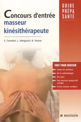 Couverture du produit · Concours d'entrée masseur-kinésithérapeute