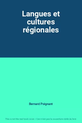 Couverture du produit · Langues et cultures régionales