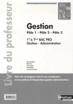 Couverture du produit · Gestion - 1re & Term Bac Pro