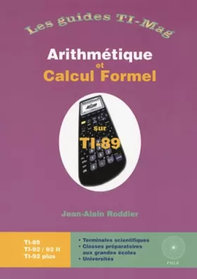 Couverture du produit · Calculs formels arithmétique