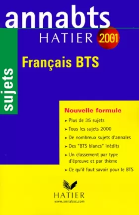 Couverture du produit · Français, BTS