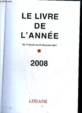 Couverture du produit · Le livre de l'année du 1er janvier au 31 décembre 2007