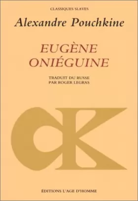 Couverture du produit · Eugène Oniéguine