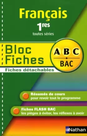 Couverture du produit · BLOC.FICHES ABC FRANC 1RES TTS