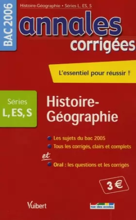 Couverture du produit · Histoire-Géographie Education civique Bac L, S, ES