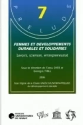 Couverture du produit · Femmes et développements durables et solidaires : Savoirs, sciences, entreprenariat