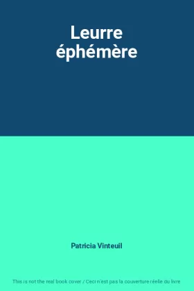 Couverture du produit · Leurre éphémère
