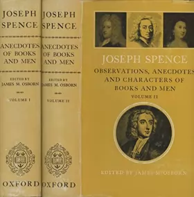 Couverture du produit · Observations, Anecdotes, and Characters of Books and Men, complete set in 2 volumes
