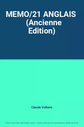 Couverture du produit · MEMO/21 ANGLAIS (Ancienne Edition)