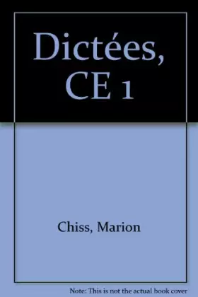 Couverture du produit · SAV.LEC/DICTEES CE1 (Ancienne Edition)