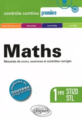 Couverture du produit · Maths Premières STI2D STL Conforme au Programme 2011