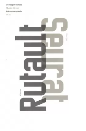 Couverture du produit · Claude Rutault - Georges Seurat : Edition bilingue français-anglais