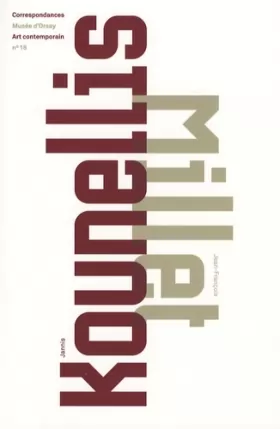 Couverture du produit · Janis Kounellis, Jean-François Millet : Edition bilingue français-anglais