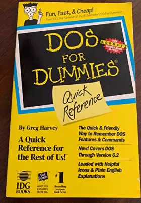 Couverture du produit · DOS for Dummies Quick Reference