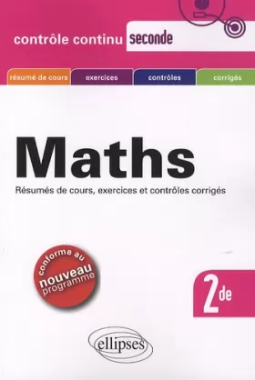 Couverture du produit · Maths Seconde Programme 2010