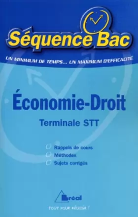 Couverture du produit · Economie-Droit, terminal STT