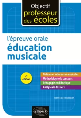 Couverture du produit · L'épreuve orale d'éducation musicale - 2e édition
