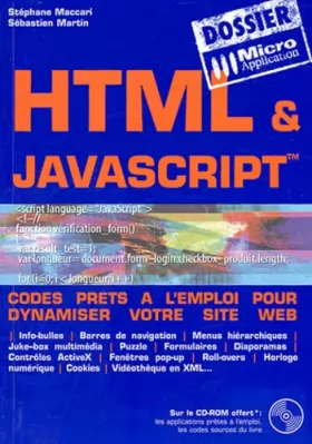 Couverture du produit · HTML & JavaScript