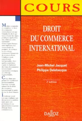Couverture du produit · Droit du commerce international, 2e édition