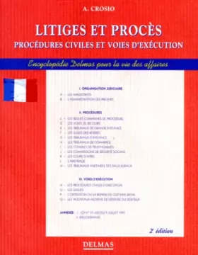 Couverture du produit · Litiges et procès, 2e édition. Procédure civile et voies d'exécution