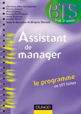 Couverture du produit · Assistant de manager - le programme en 107 fiches