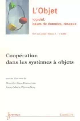 Couverture du produit · L'objet volume 8-n°3/2002: logiciel, bases de données, réseaux Cooperation dans les systemes a objets