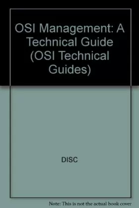Couverture du produit · Technical Guide for Osi Management