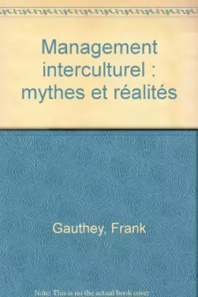Couverture du produit · Managment interculturel : Mythes et réalités