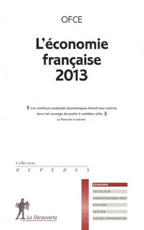 Couverture du produit · L'économie française 2013