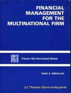 Couverture du produit · Financial Management for the Multinational Firm